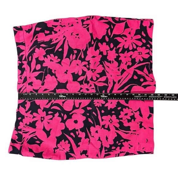 J. Crew‎ Skirt Womens Plus Sz 20 Pink Floral Basketweave Pencil Colorful Bright - Picture 5 of 10